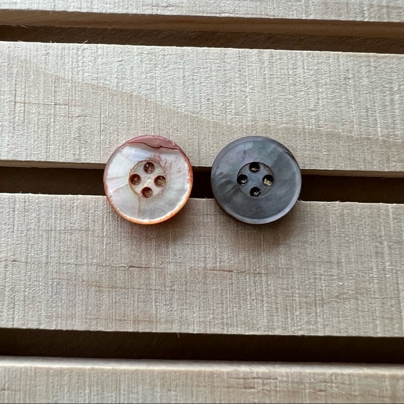 Button Earrings - Picture 3 of 8